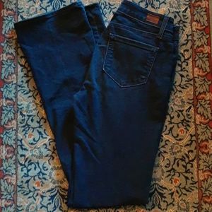 PAIGE Manhattan Bootcut Jeans Dark Blue Size 28